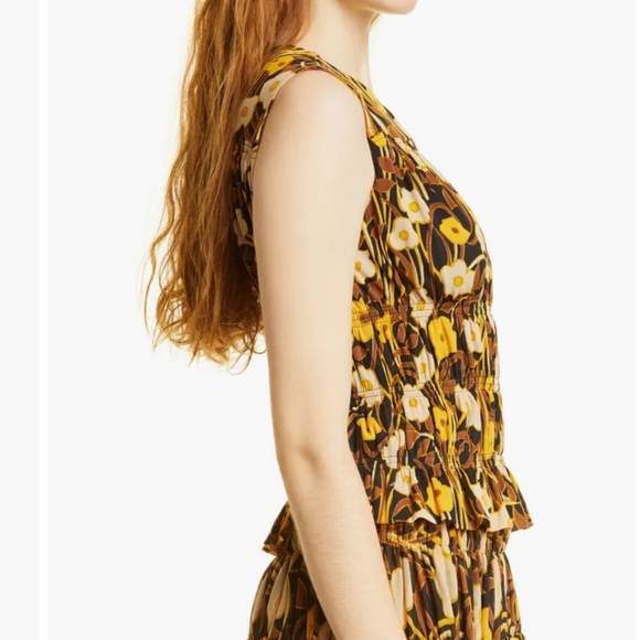 Rebecca Taylor Daphne Fleur Mesh Sleeveless Top sz XS - Picture 8 of 11